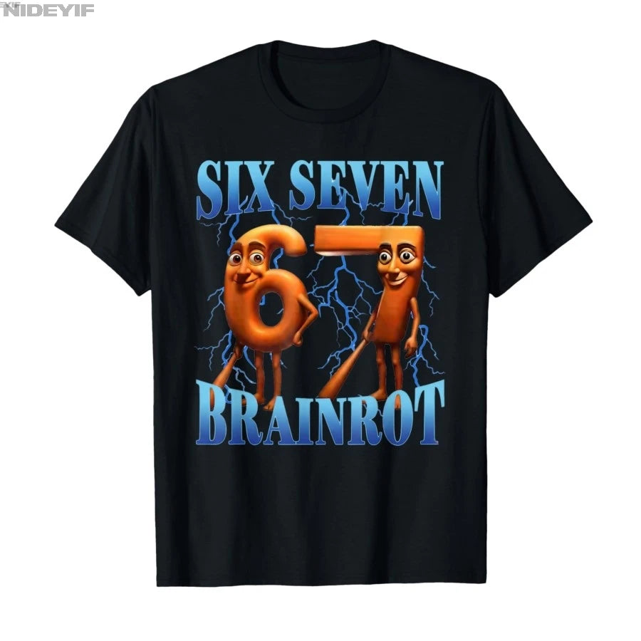 Italian Brainrot Tung Tung Sahur Six Seven T-shirt
