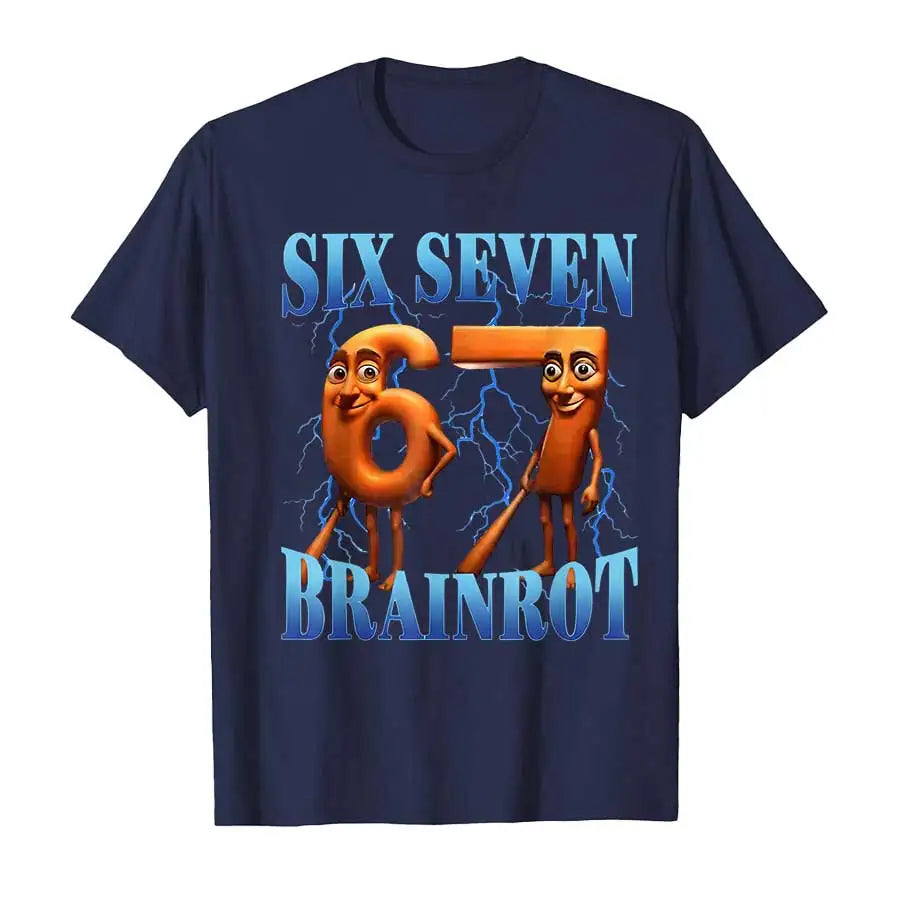 Italian Brainrot Tung Tung Sahur Six Seven T-shirt