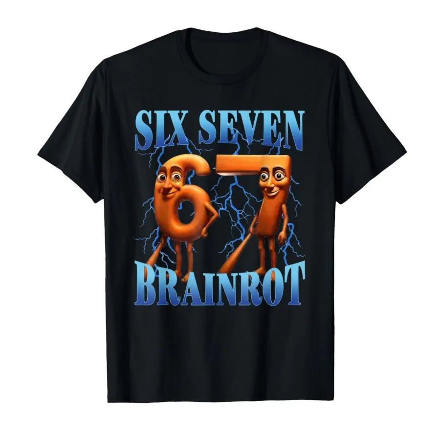 Italian Brainrot Tung Tung Sahur Six Seven T-shirt